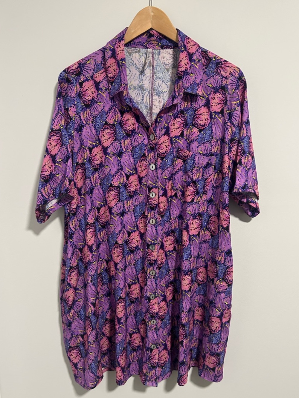 Blue Sky Clothing Co Linen Bamboo Shirt Dress, Size XL